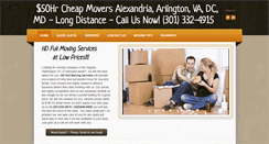 Desktop Screenshot of hdfullmovingservices.com